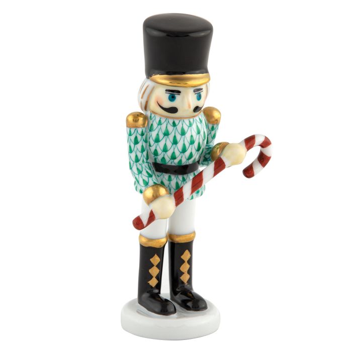 Herend Nutcracker with Candy Cane