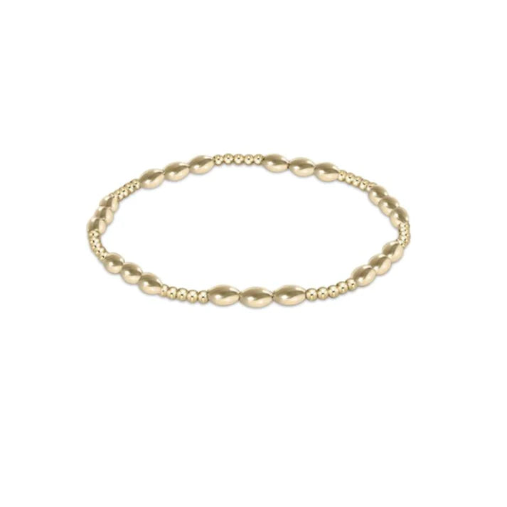 enewton Harmony Joy pattern 2mm bead bracelet - gold