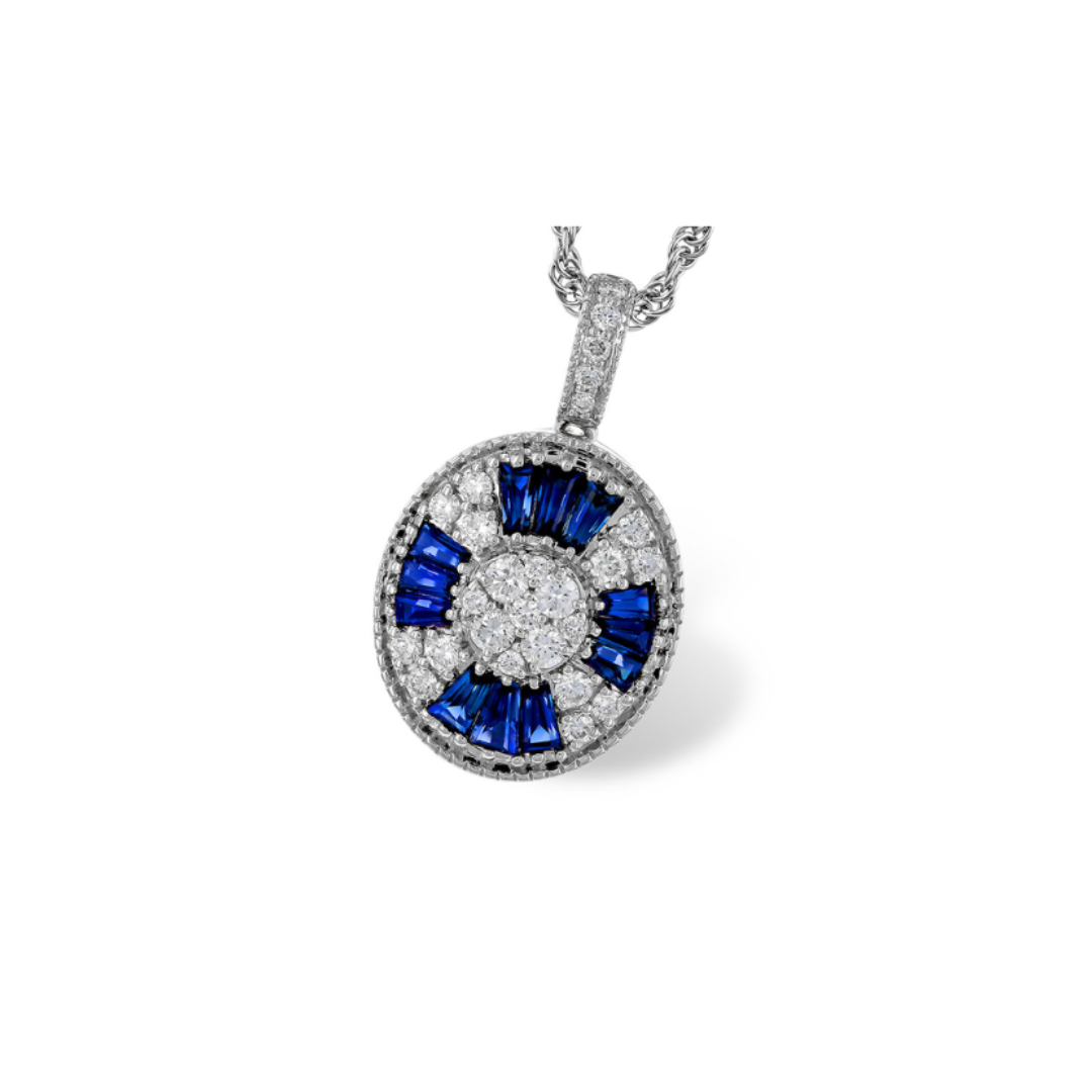 Sapphire and Diamond Pendant