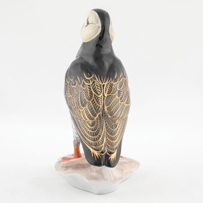 Herend Puffin on Rock