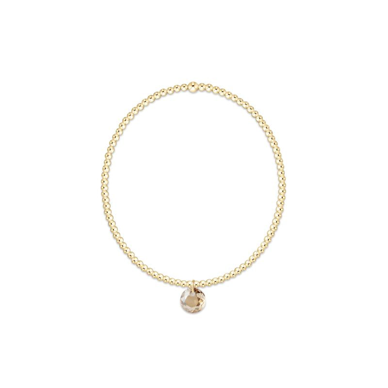 Enewton Classic Gold 2mm Bracelet - Reflection Small Charm