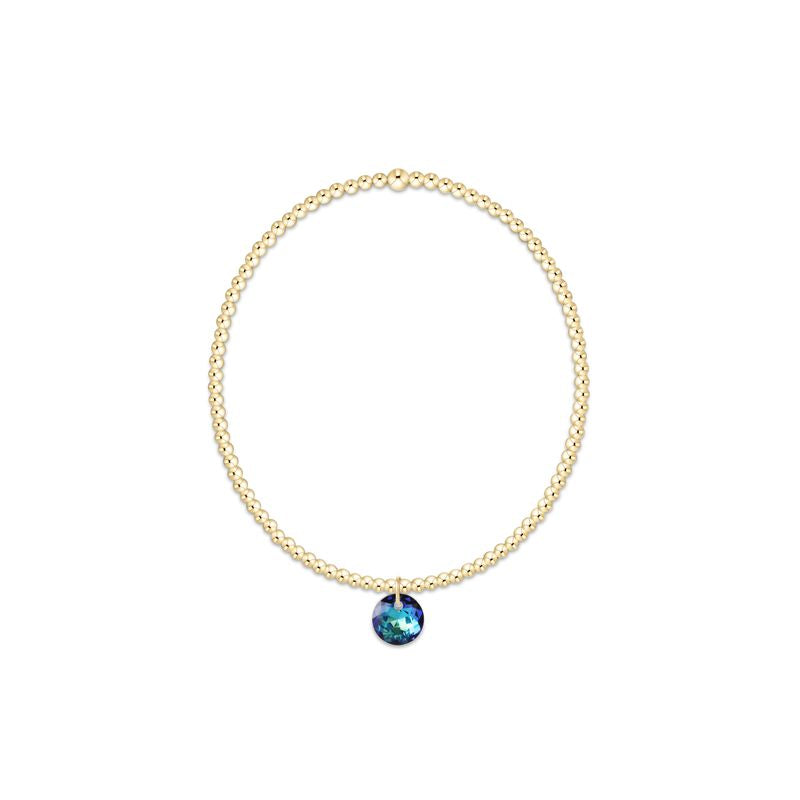 Enewton Classic Gold 3mm Bracelet - Reflection Small Charm