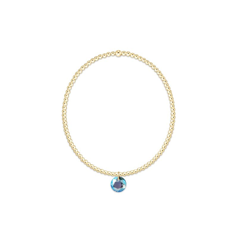 Enewton Classic Gold 3mm Bracelet - Reflection Small Charm