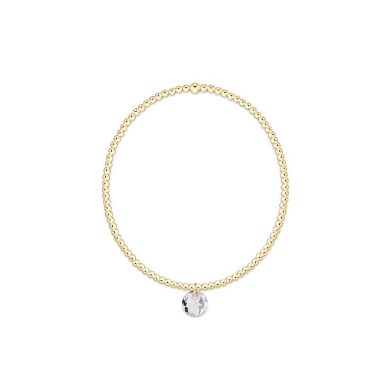 Enewton Classic Gold 3mm Bracelet - Reflection Small Charm