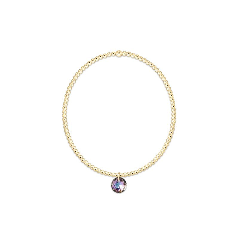 Enewton Classic Gold 3mm Bracelet - Reflection Small Charm