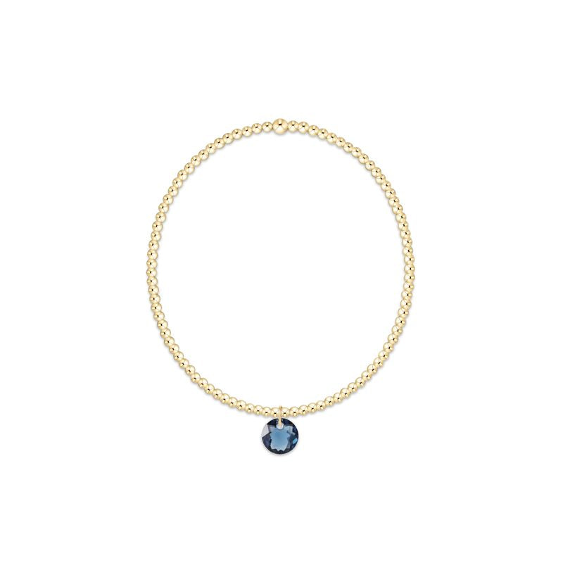Enewton Classic Gold 2mm Bracelet - Reflection Small Charm