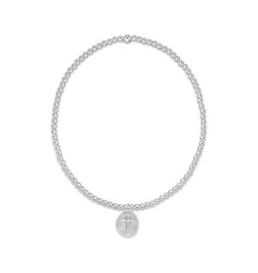 enewton Classic Sterling 2mm Bead Bracelet - Inspire Love Small Sterling Charm