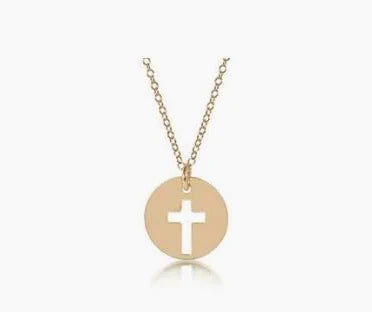 enewton 16" Necklace Gold - Blessing Disc
