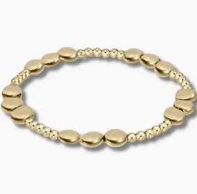 enewton Honesty Joy Pattern Gold 6mm Bead Bracelet
