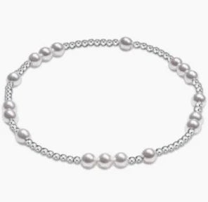 Hope Unwritten Sterling 4mm Bead Bracelet - Pearl