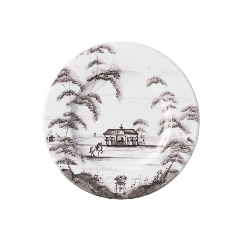 Country Estate Cocktail Plate, Flint