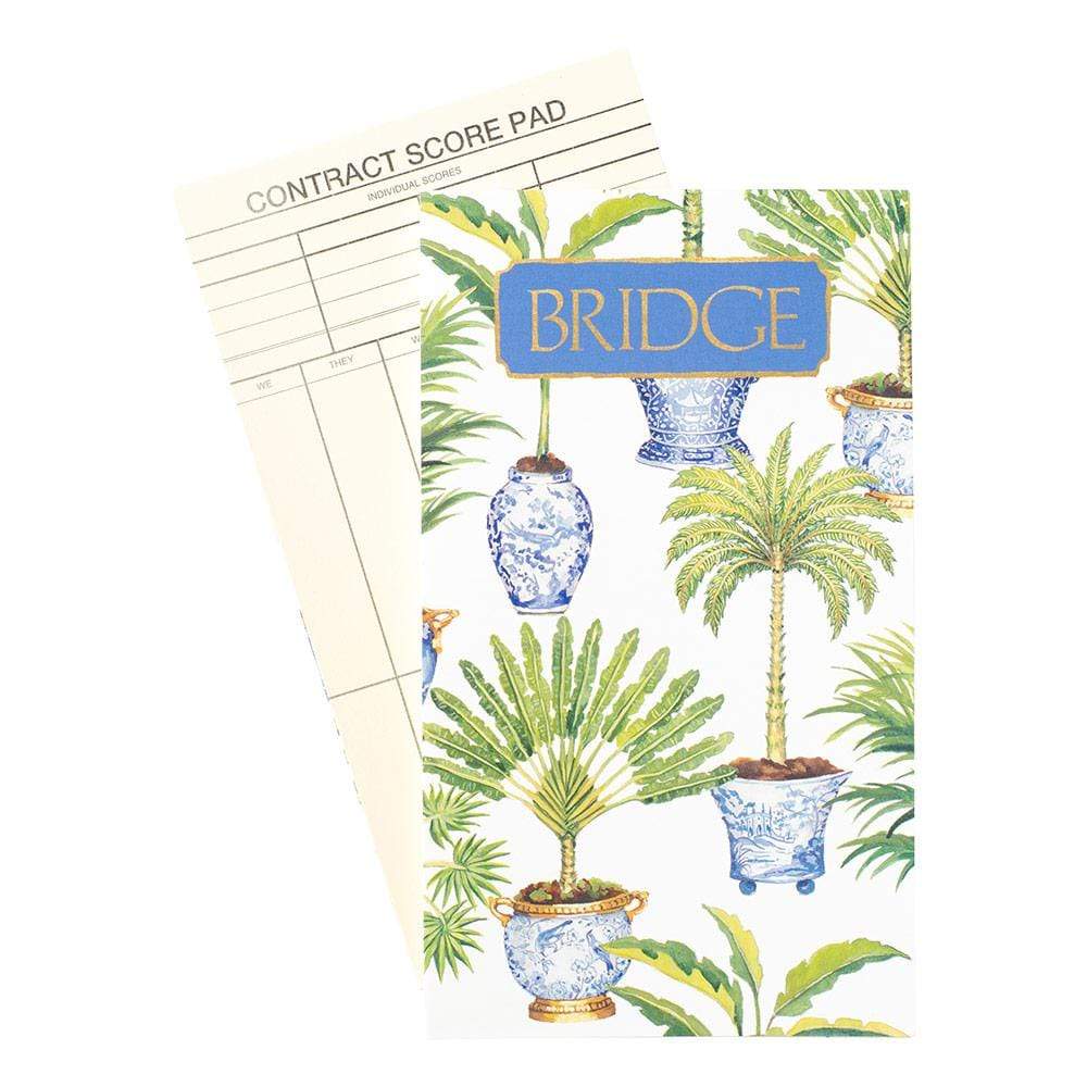 Potted Palms Bridge Score Pad