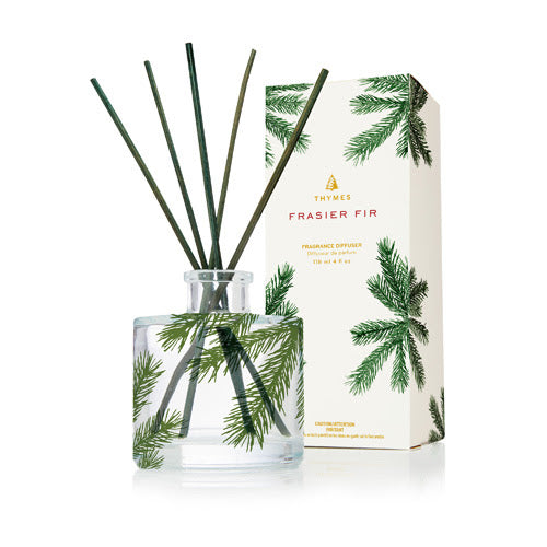 Thymes Fraiser Fir Reed Diffuser, Petite Pine Needle Design