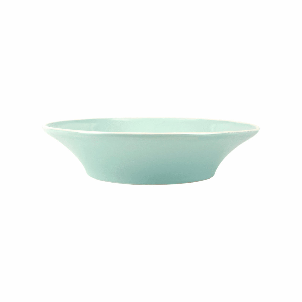 Viva by Vietri Chroma, Aqua, Shallow Bowl