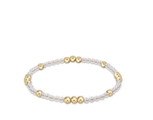 enewton Worthy Pattern 3mm Bead Bracelet - Pearl