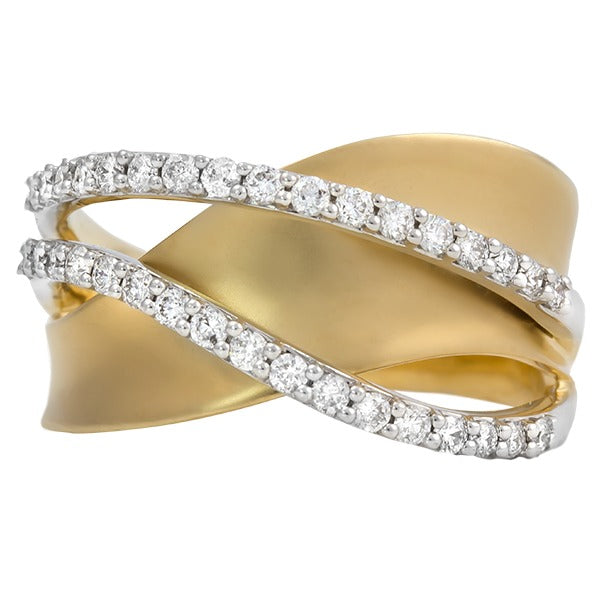 Double Diamond Band, 3/8 Carat Weight