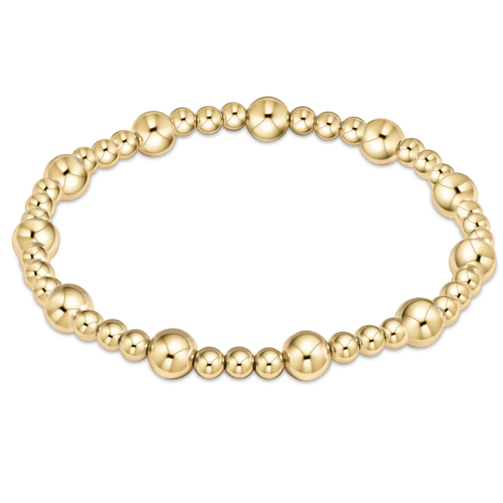 enewton Extends - Classic Sincerity Pattern 6mm Gold Bead Bracelet
