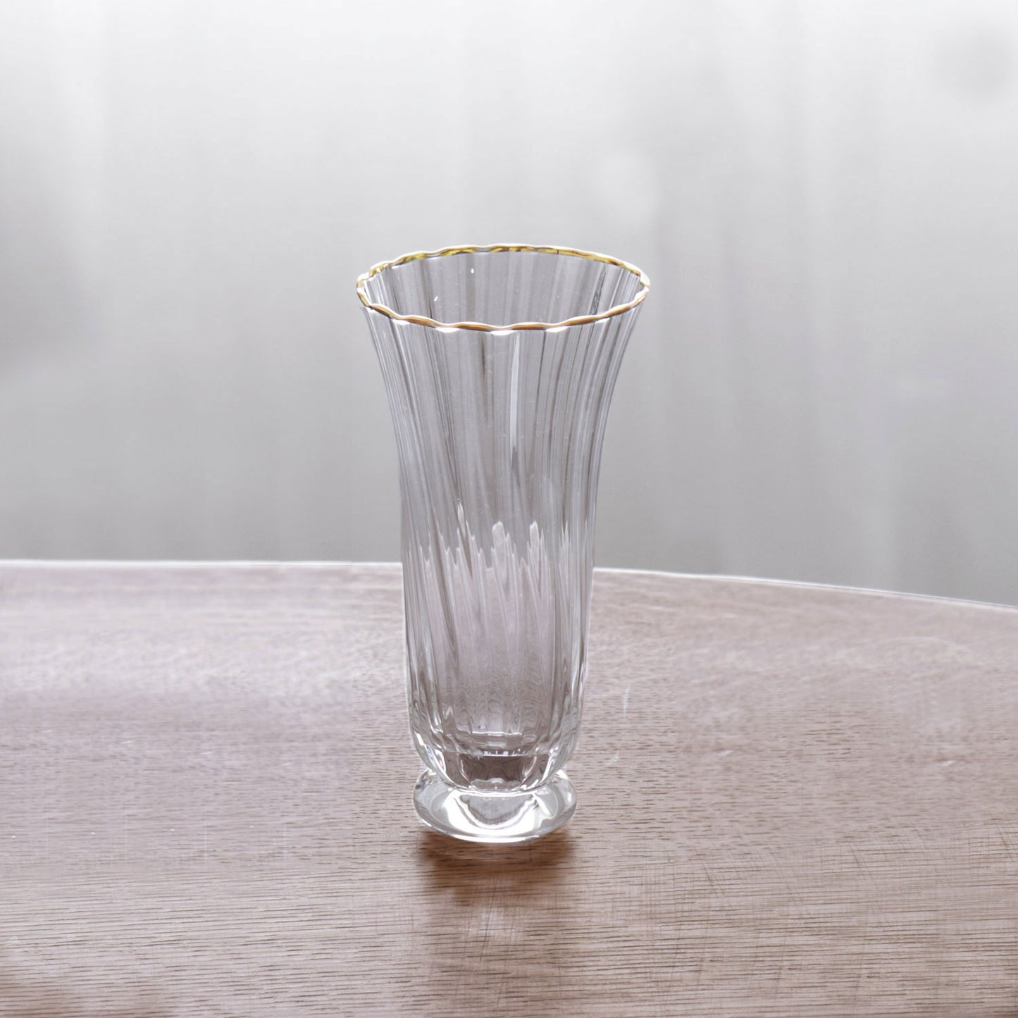 Beatriz Ball Audrey Stemless Flute, Gold Rim