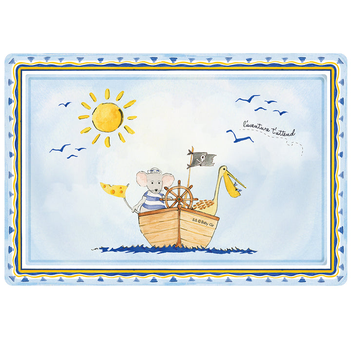 Baby Cie Adventure Awaits! "L'Aventure T'Attend" Placemat