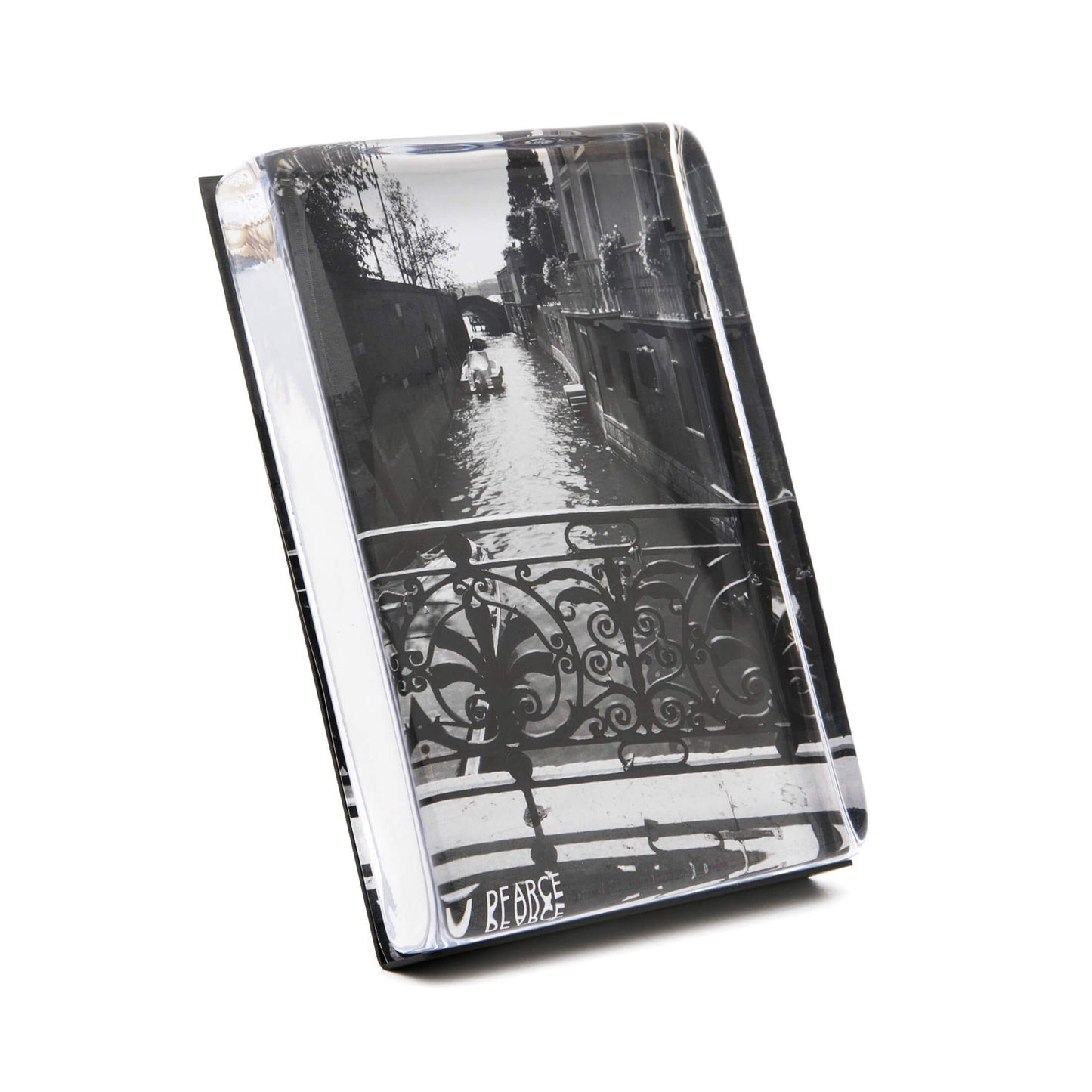Simon Pearce Woodbury Vertical Photo Block in Gift Box, 7 x 5