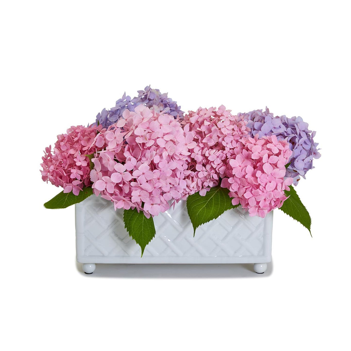 Faux Bamboo Fretwork Flower Arranger