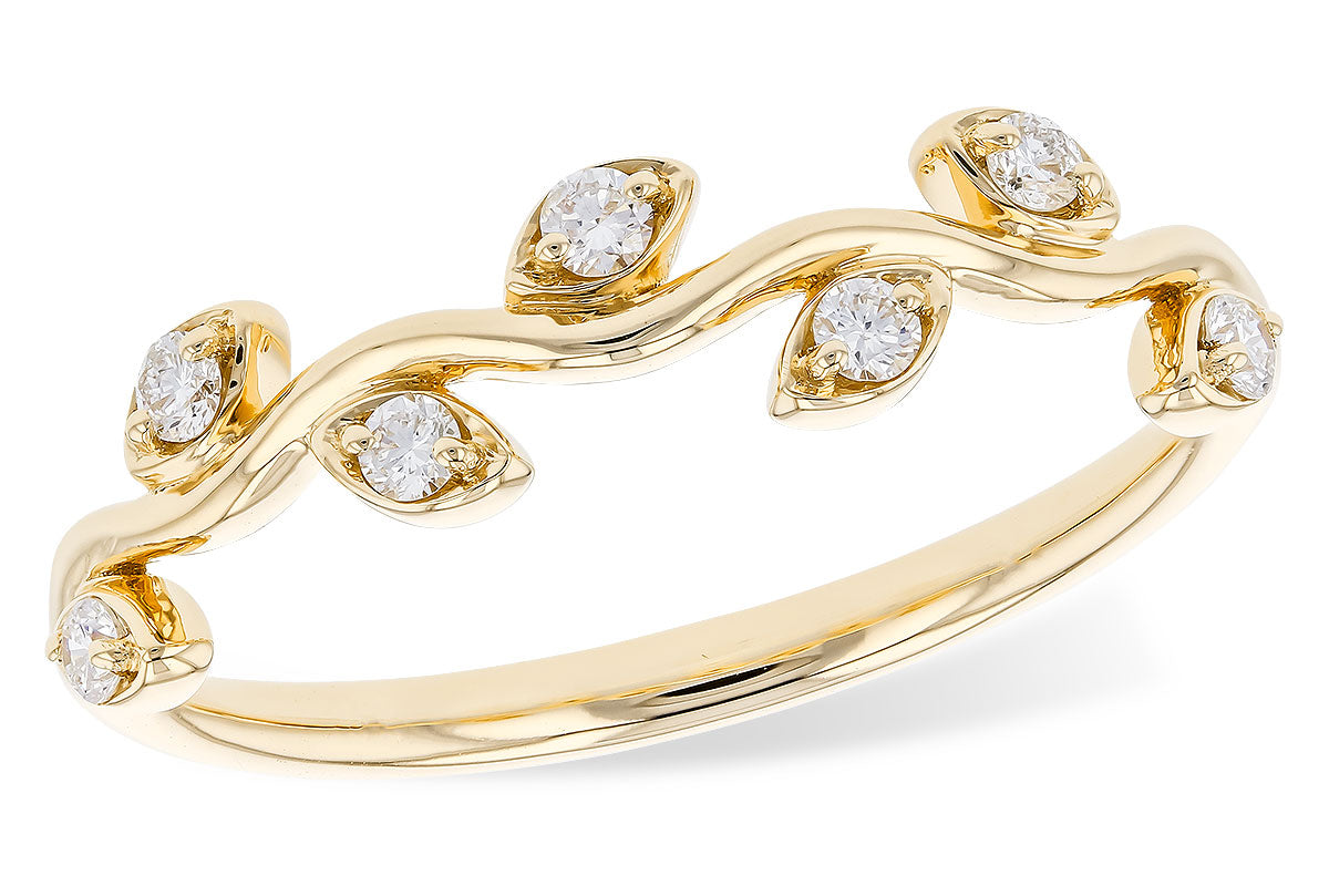 AK 14K YG Diamond Wedding Band