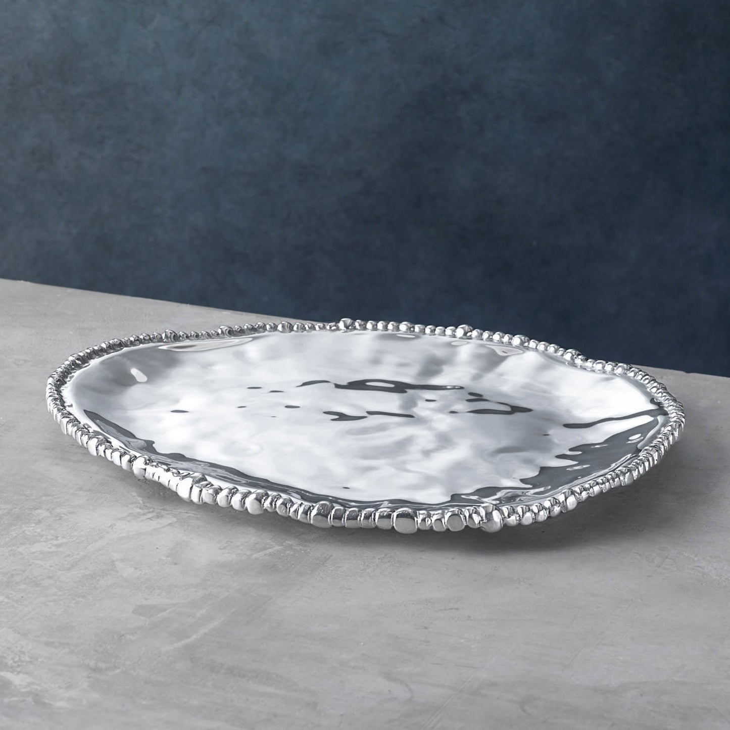 Beatriz Ball ORGANIC PEARL Nova Triangle Platter, LARGE