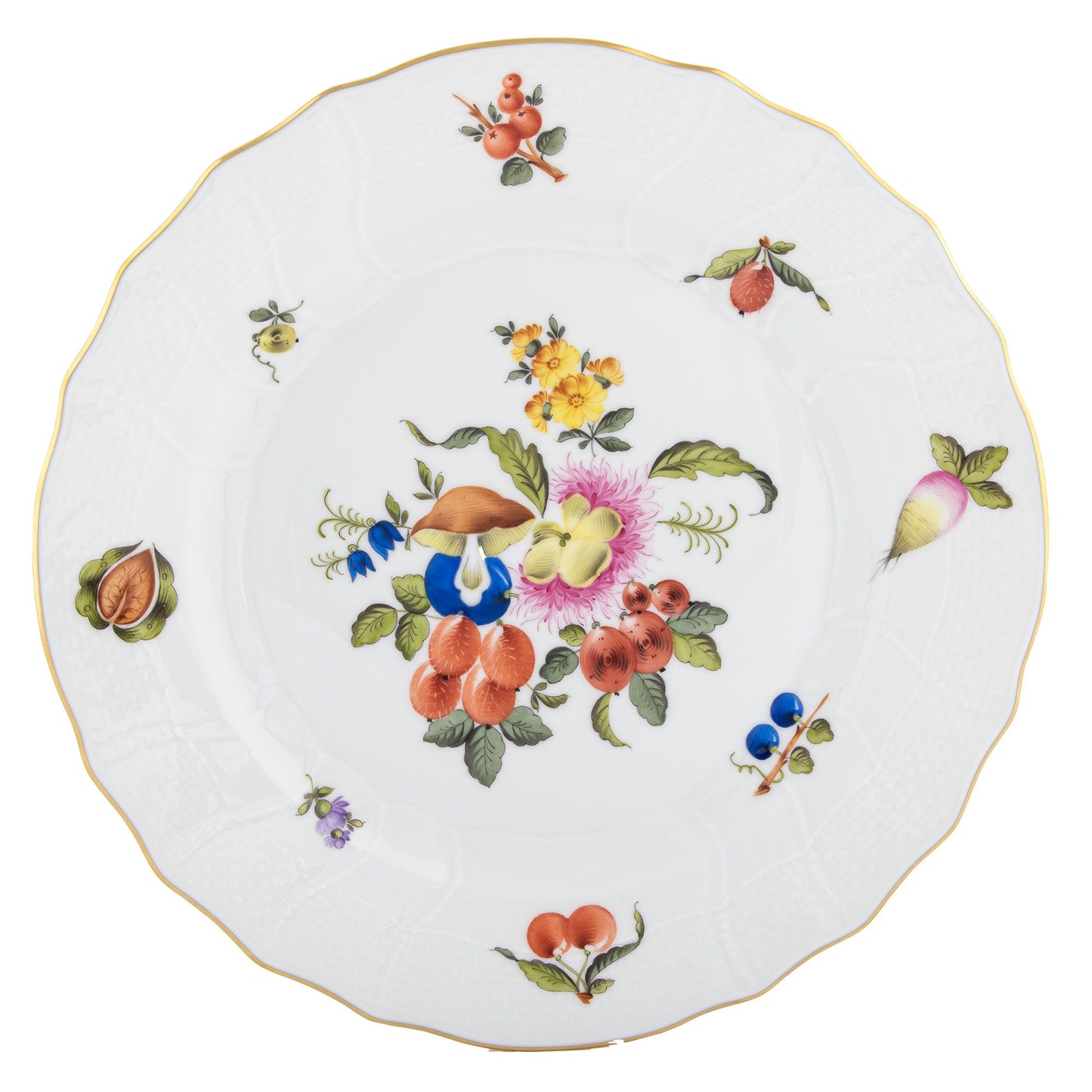 Herend Fruits and Flowers, Dinner Plate