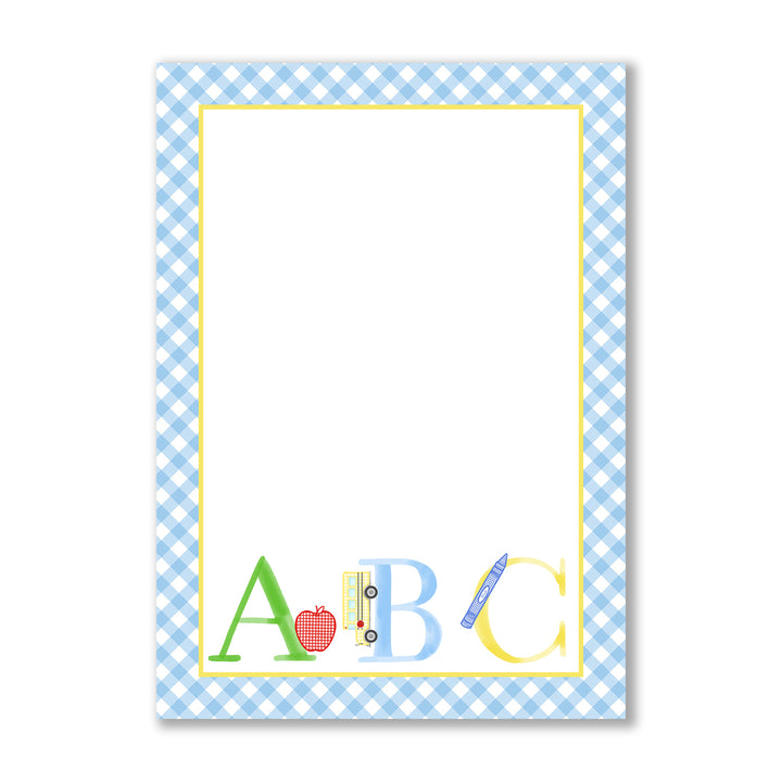 Ellington Paper Company ABC Primary Colors 5x7 Notepad