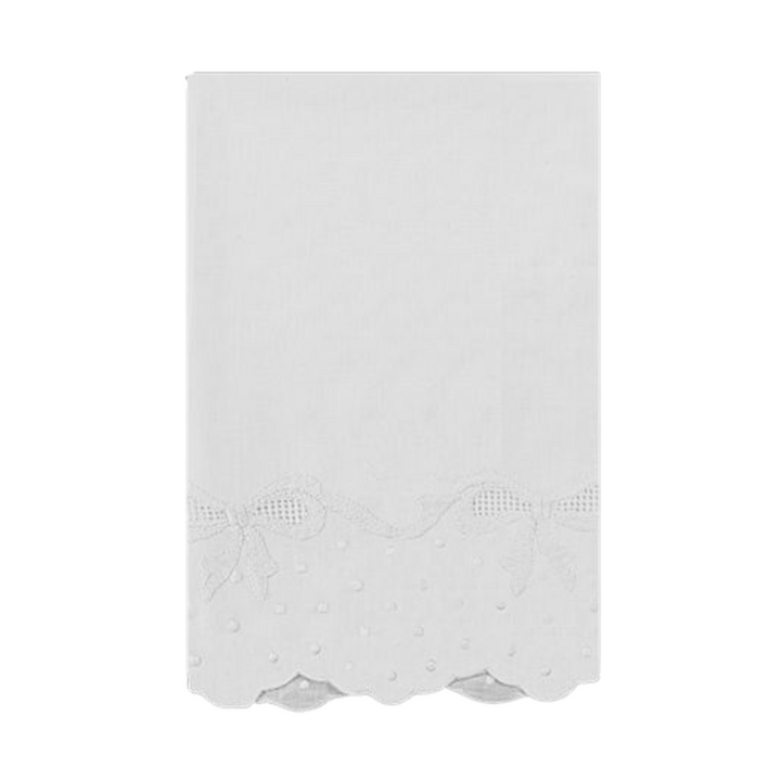 Bow Knot Embroidered Tea Towel