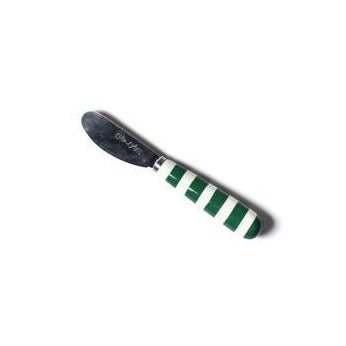 Coton Colors Emerald Stripe Appetizer Spreader
