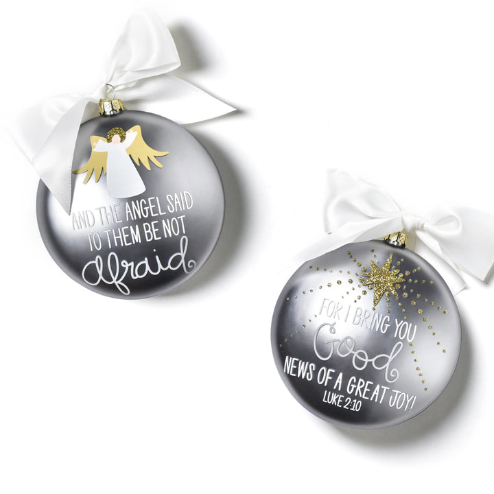 Coton Colors Luke 2:10 Glass Ornaments