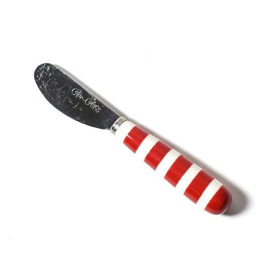 Coton Colors Bengal Stripe Appetizer Spreader-Red