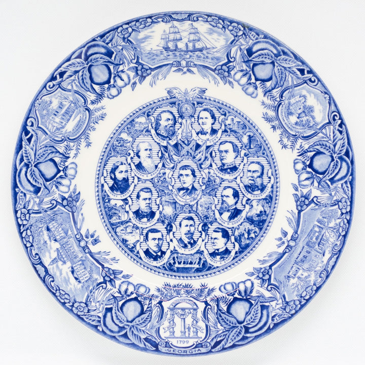 Georgia Plate Blue #12 - Portraits: Civil War Era