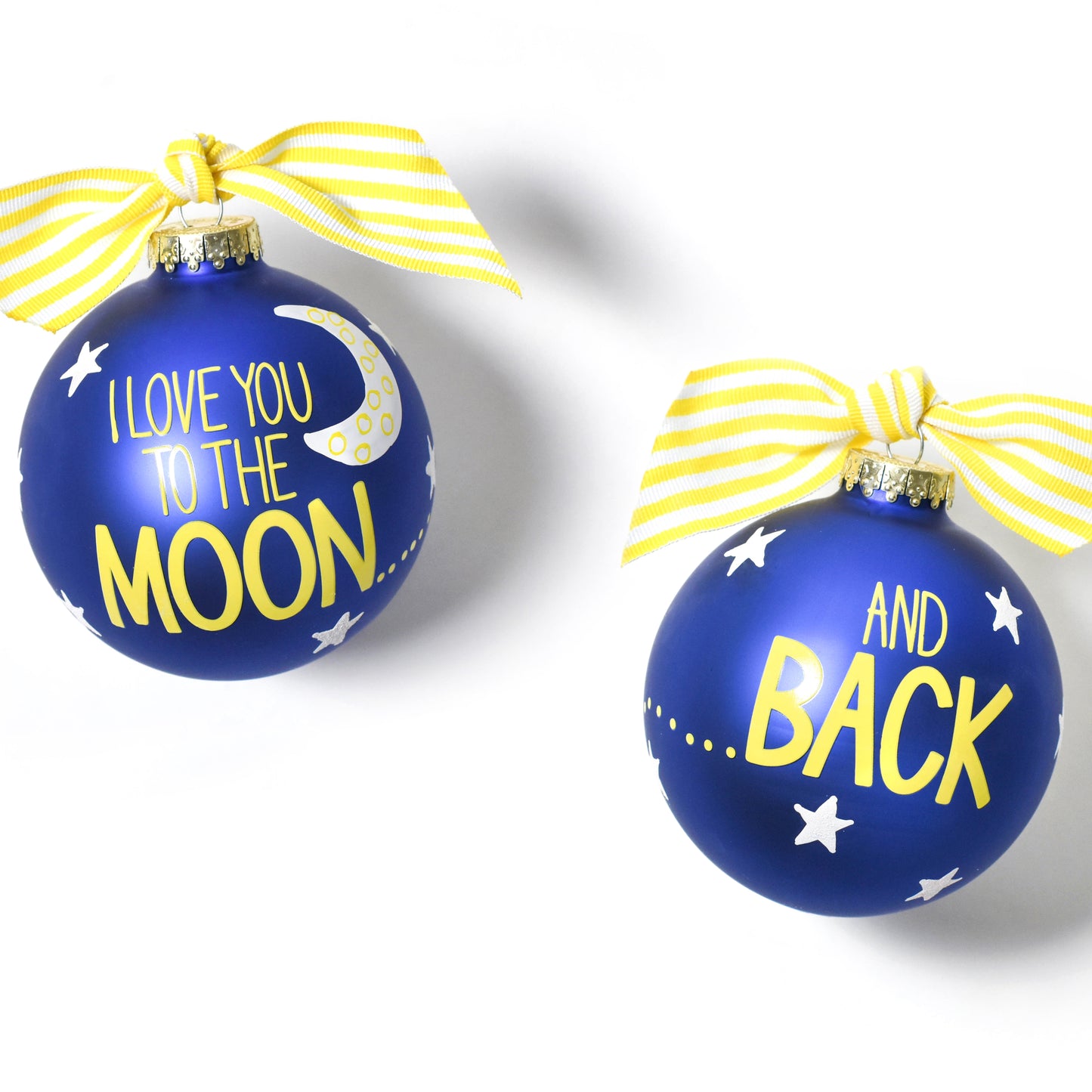 Coton Colors I Love You To The Moon And Back Glass Ornament