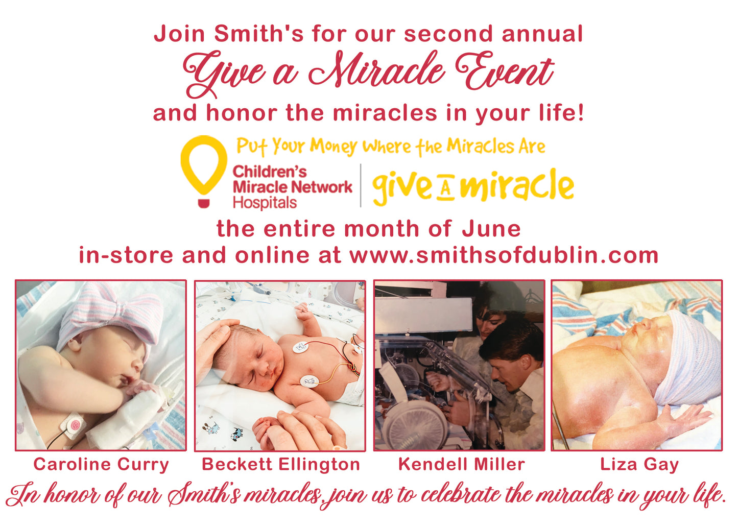 Children's Miracle Network and Smith's Gift Card