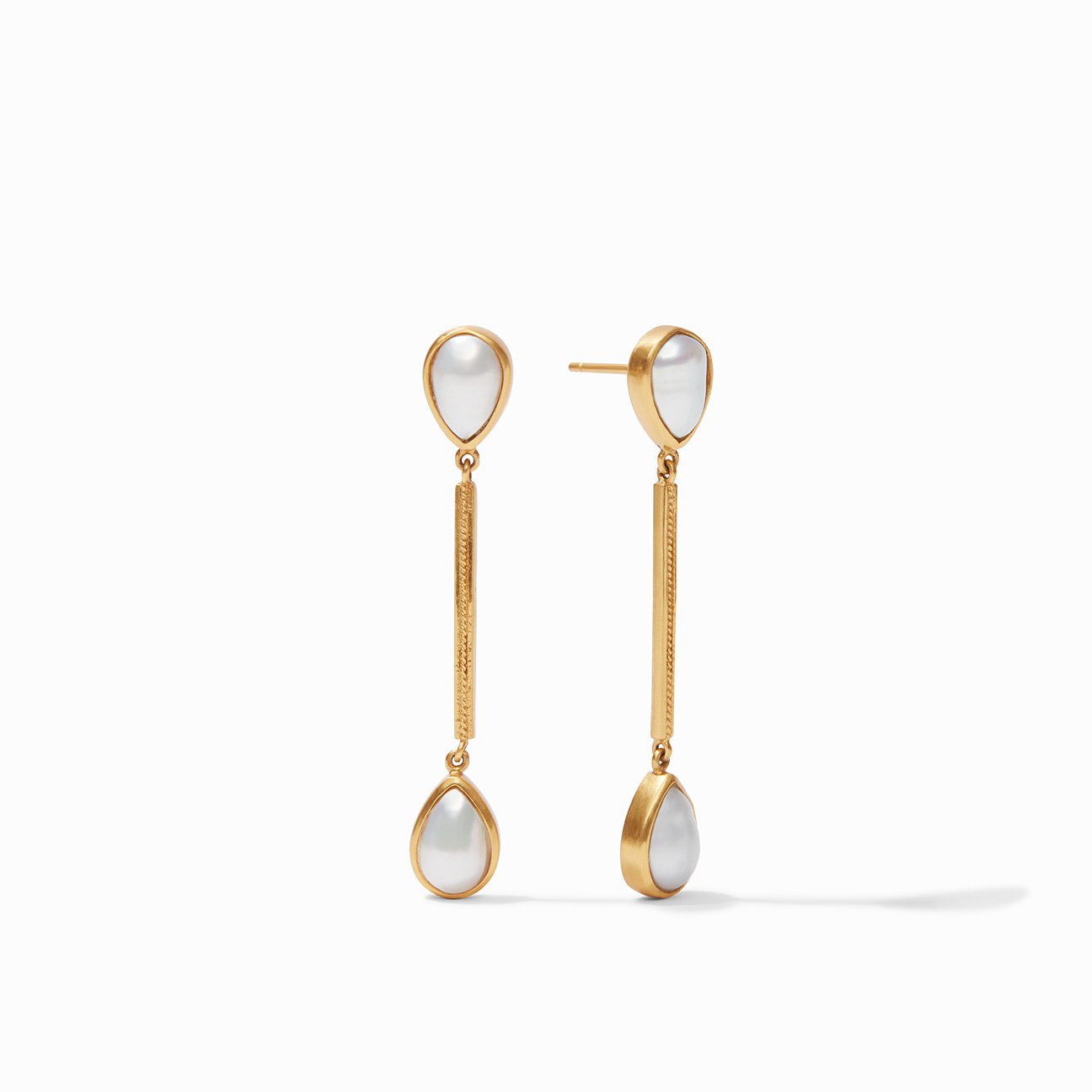 Julie Vos Cassis Duster Earring, Pearl