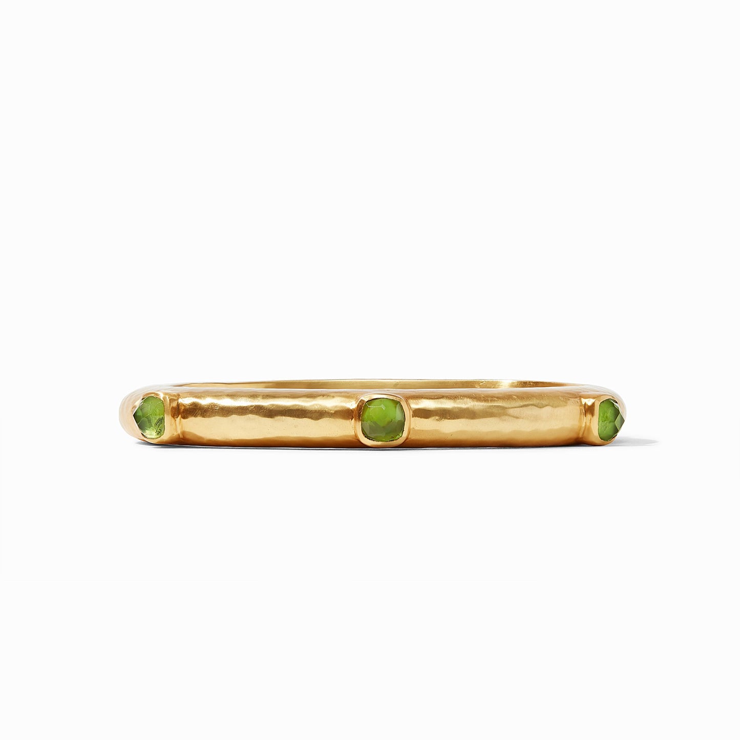 Julie Vos Catalina Hinge Bangle, Iridescent Jade Green