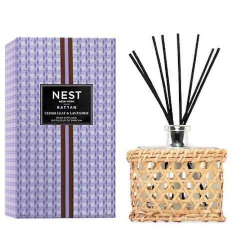 NEST Fragrances, Cedar Leaf & Lavender Rattan Reed Diffuser