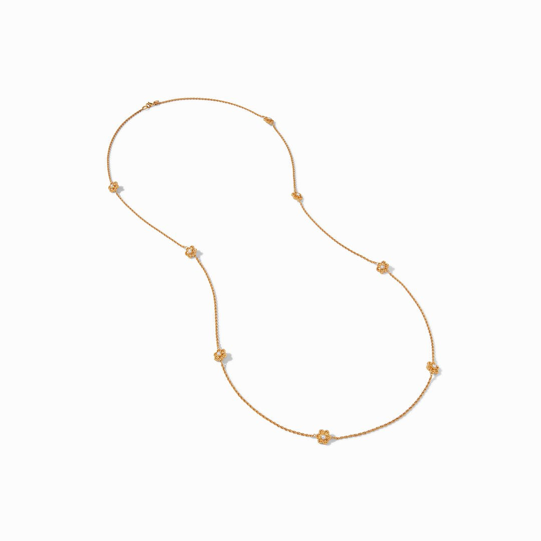 Julie Vos Colette Pearl Station Necklace