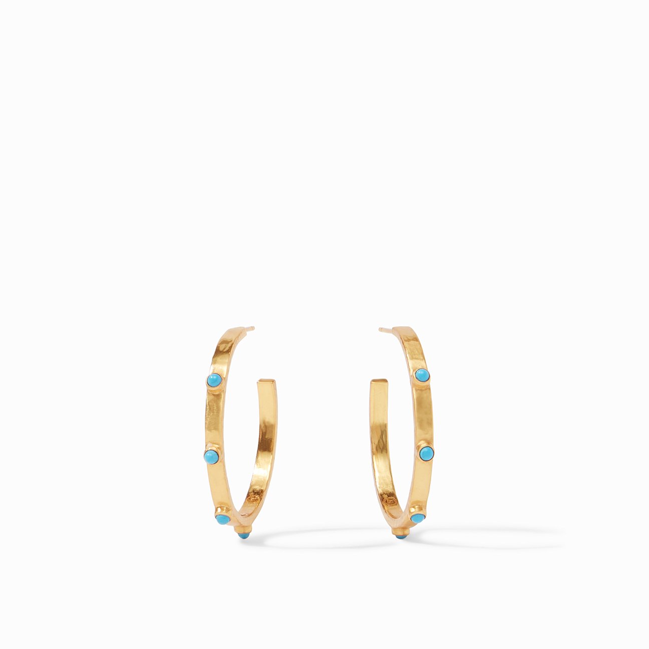 Julie Vos Crescent Stone Earring