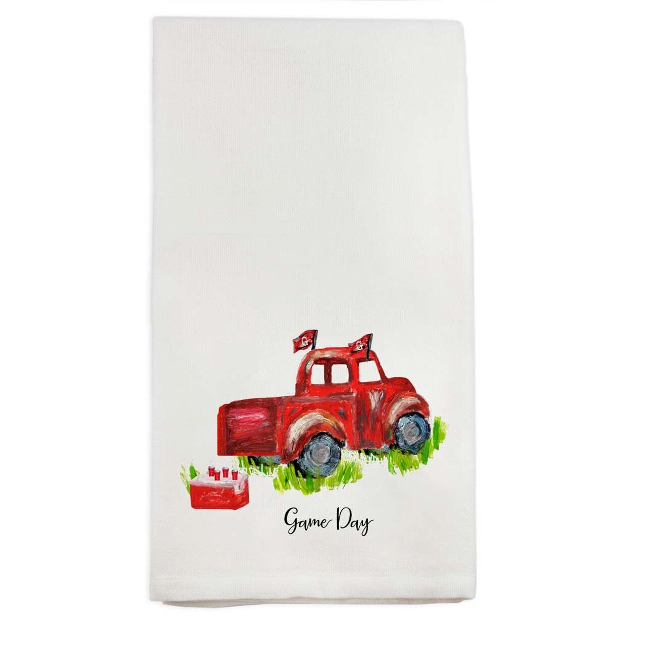 UGA Game Day Truck Tea Towel