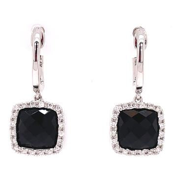 Pallette Black Onyx and Diamond Earrings