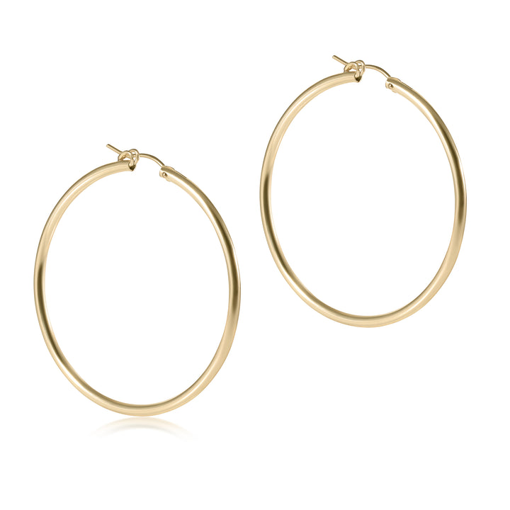 enewton Round Gold 2" Hoop - Smooth