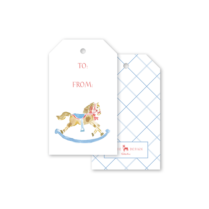 Dogwood Hill "Rocking Horse" Gift Tag