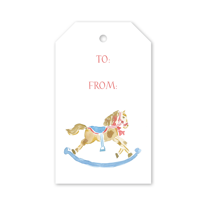 Dogwood Hill "Rocking Horse" Gift Tag