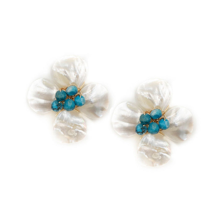 Hazen & Co. Poppy Earring, Turquoise