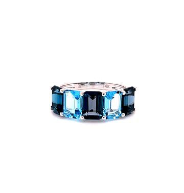 Pallette London Blue and Blue Topaz Ring