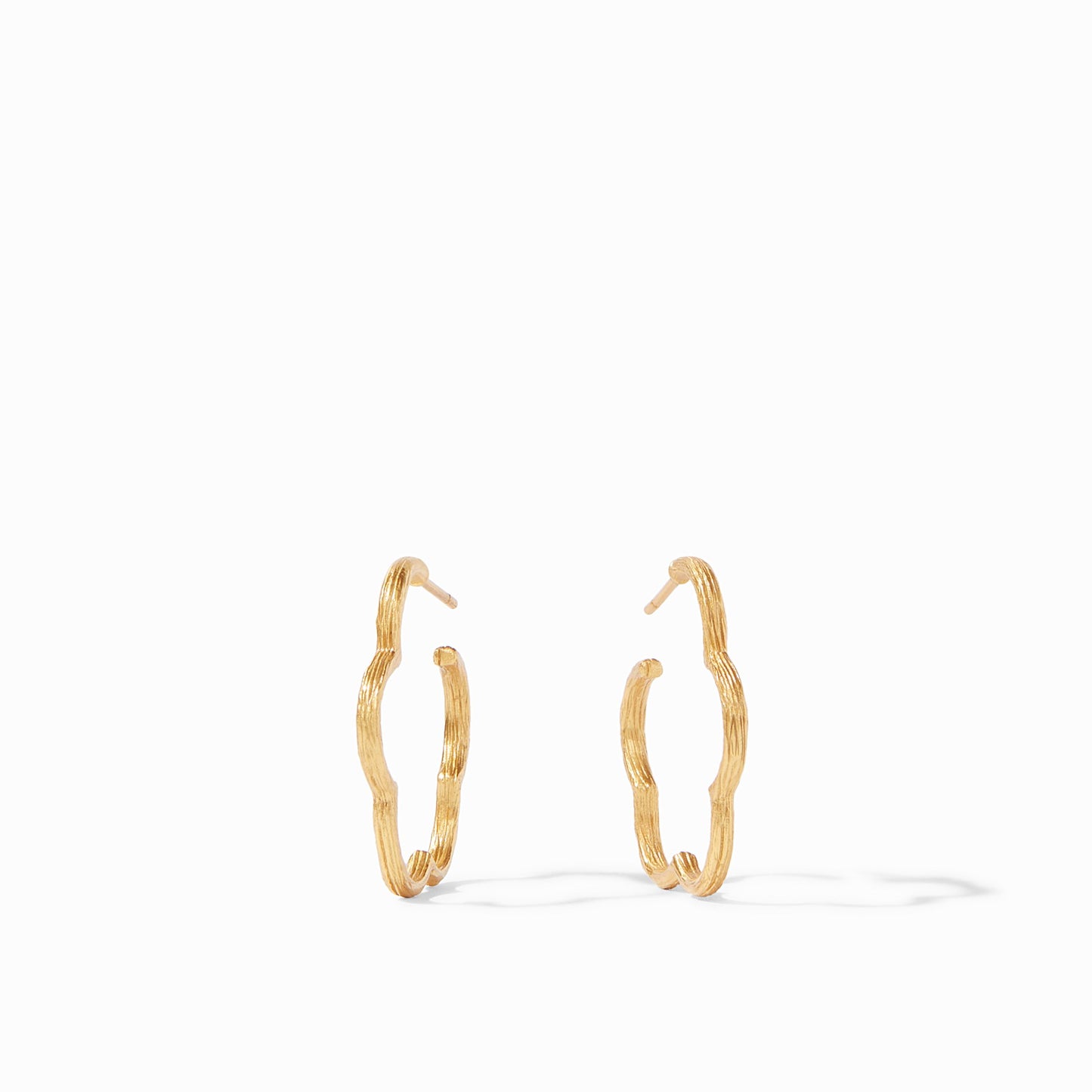 Julie Vos Gardenia Textured Hoop, Small