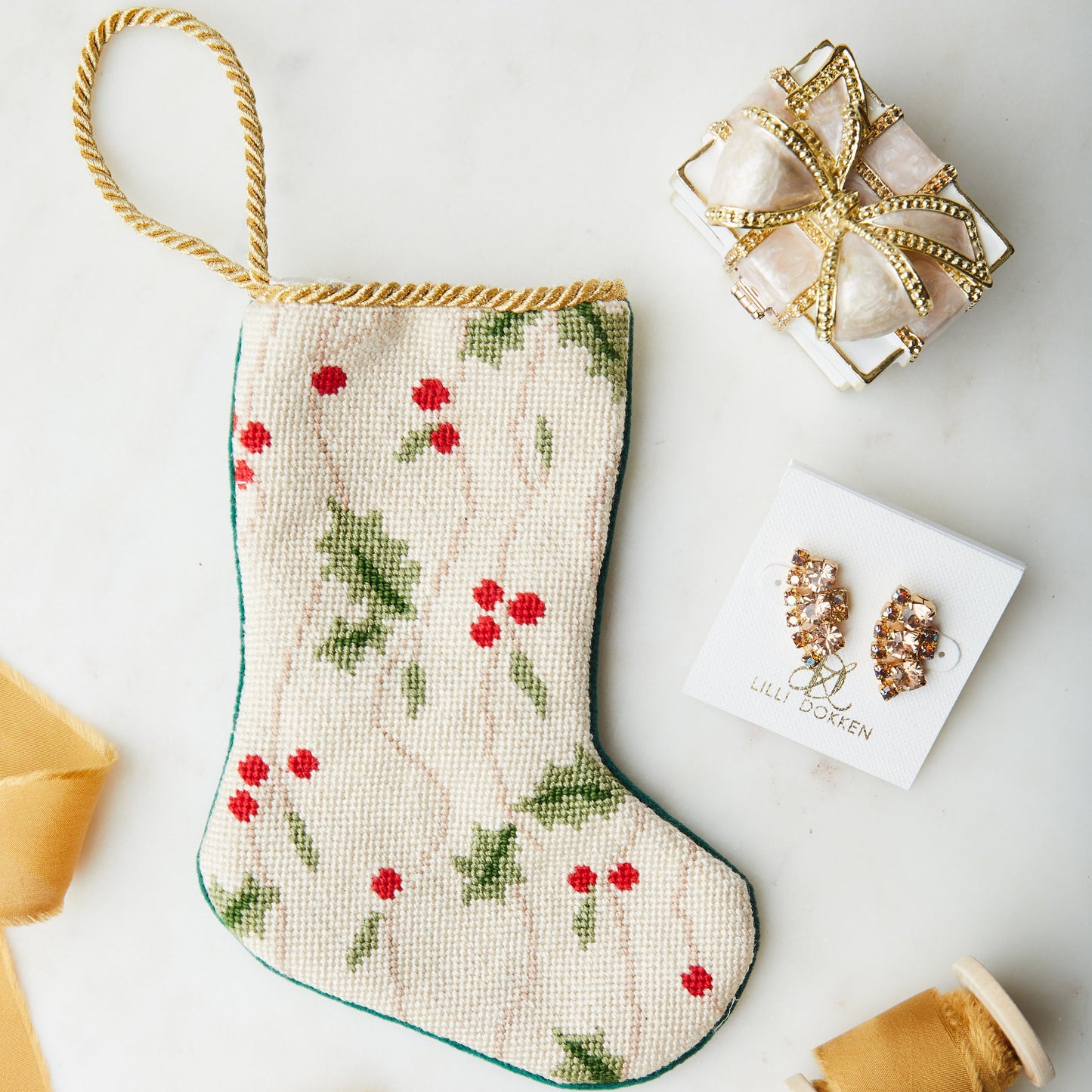 Bauble Stockings, Limited Edition Holly and Ivy